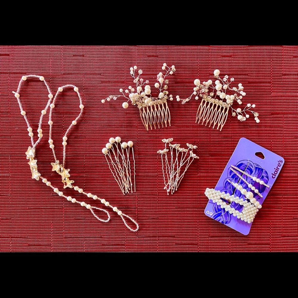 Misc. Pearl Hairpins/Combs; Beach Sandal/Anklet